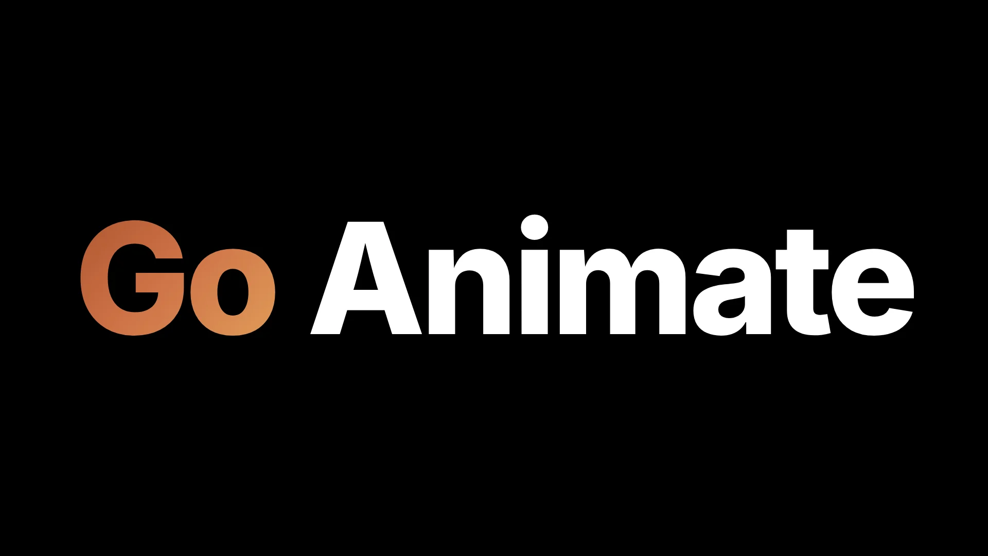 The words Go Animate